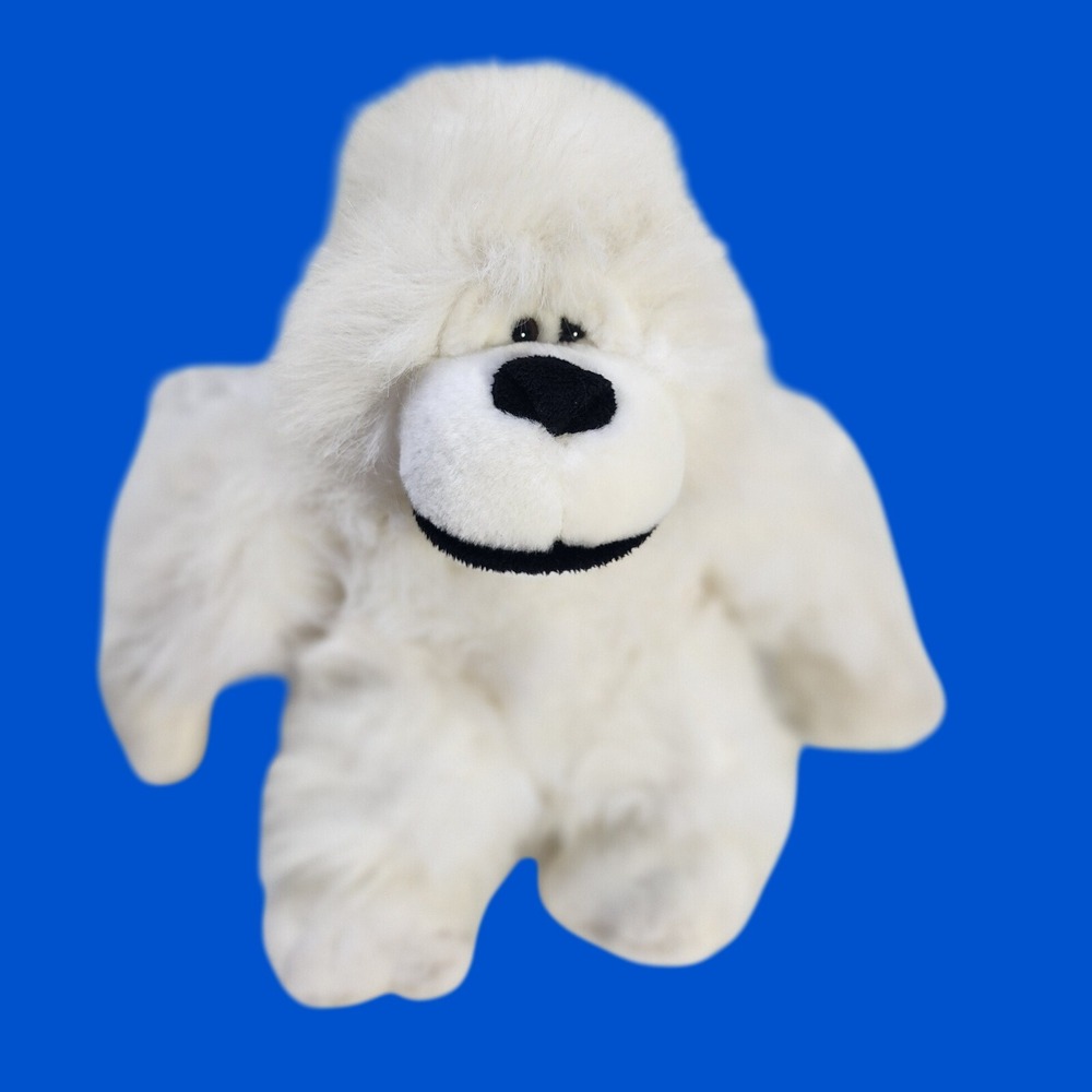 VTG Dan Dee Collectors Choice White Plush Gorilla Stuffed Animal Soft Faux Fur